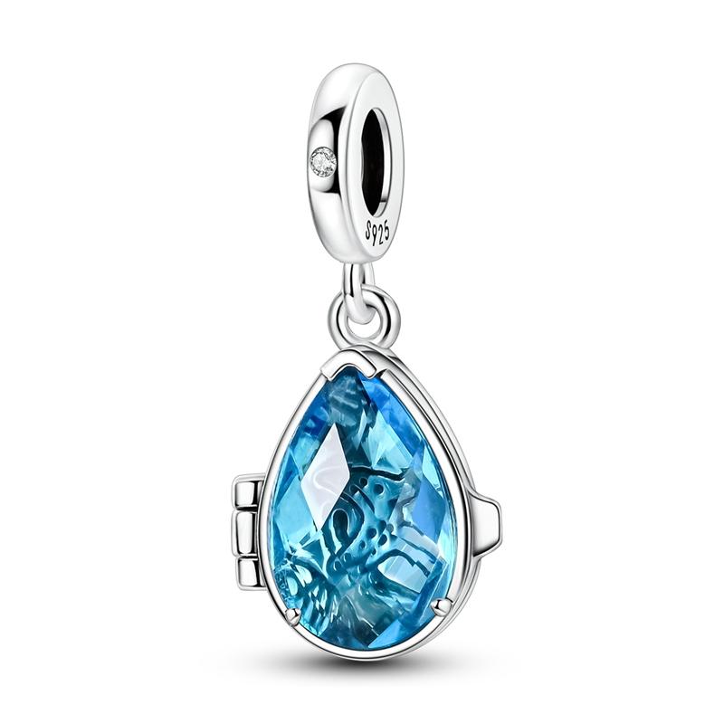 Summer Series Original 925 Sterling Silver Charms Bead Blue Marine Life Pendant Fit Original Bracelet For Women Jewelry Gift
