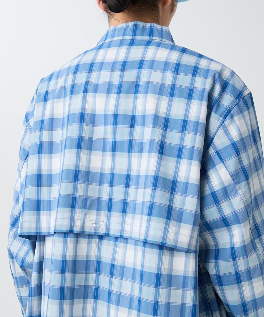 Snow Peak Fade Check Breezy Shirt Long LIGHT Size M SH-26SU002 - Tops, Shirts, Sleeve, Men's & Women's, BLUE,