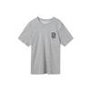 Dri-Fit Cartoon Patroon Letterprint Ronde Hals Korte Mouw T-shirt Heren Tops Grijs FD0139-063