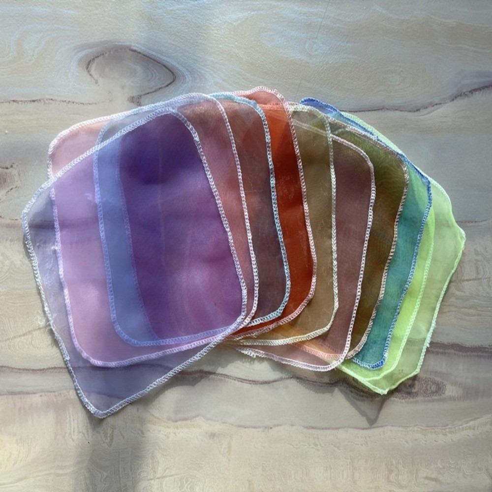 Colorful Montessori Toy Soft Fabric Sensory Toy Baby Activity Toy Magic Tissue Box Early Education