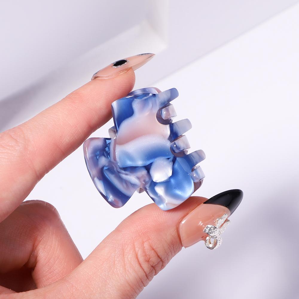 Sweet Mini Acetate Hair Clip for Women Girls Hair Claw Chic Barrettes Crab Hairpins Styling Claw Clips Fashion Hair Accessories