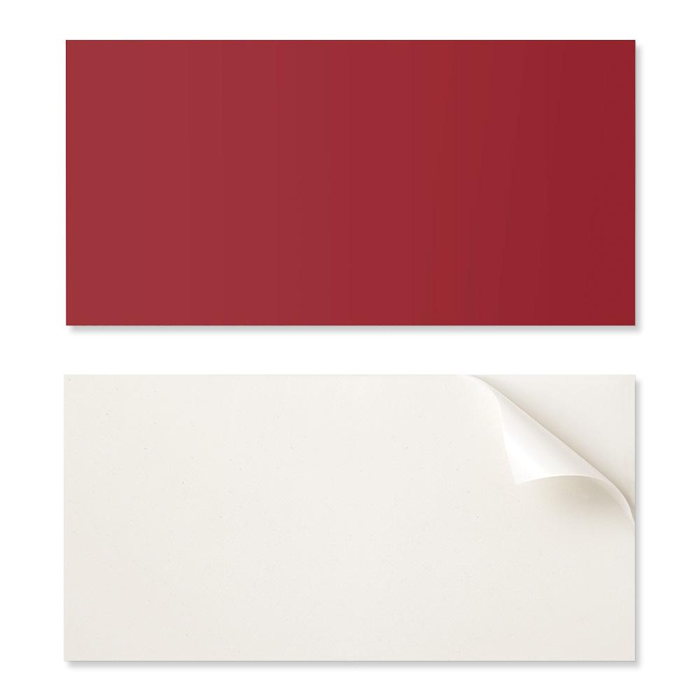 Self-Adhesive Vinyl Panel With Print For Living Room 100x50 Cm Burgundy Color
