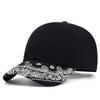 Fashion Cashew Print Hip Hop Flat Edge Baseball Cap Men and Women Trendy Street Dance Flat Hat Performance Casual Hat
