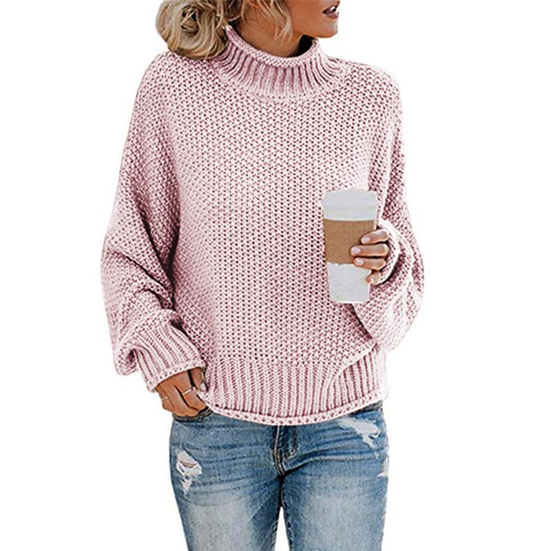 2025 New Collection, Knitted Sweater, Sweater, Thick Thread Pullover High Neck Sweater, Women's Style, Winter Inner Wear, Thick Warm Sweater