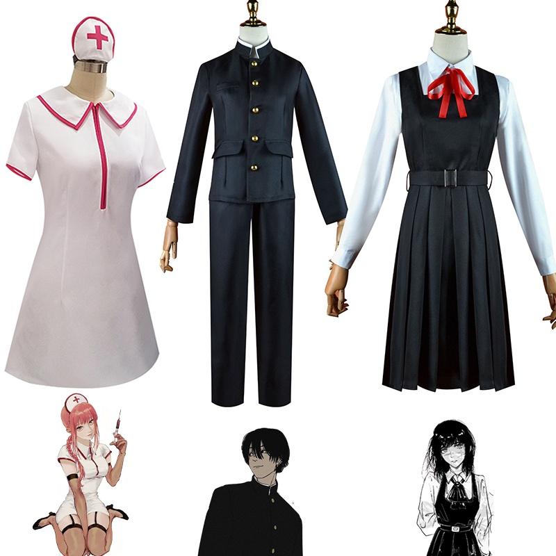 Hochwertiges Chainsaw Man Cosplay Kostüm für Halloween und Comic Con