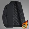 Men's Cross-Border Warm Cotton Jacket - Stand-Up Collar, Large Size, Casual for Middle-Aged and Elderly