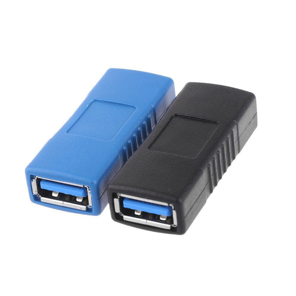 Consumer Electronics Black Blue USB 3.0 Adapter Connector Coupler Gender Type A Female To Female