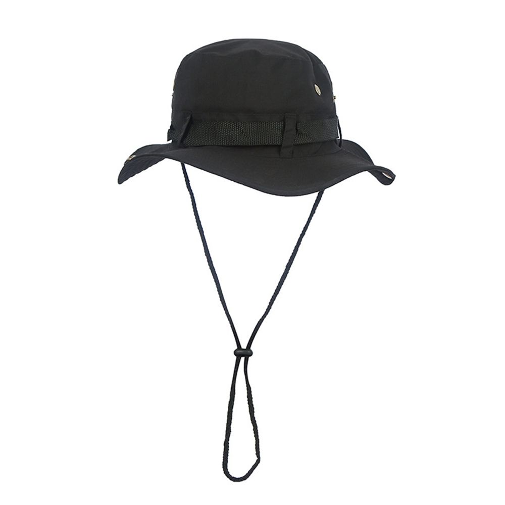 Men Wide Brim Fishing Hiking Cap Bucket Hat Sun Hat Neck Flap Cover