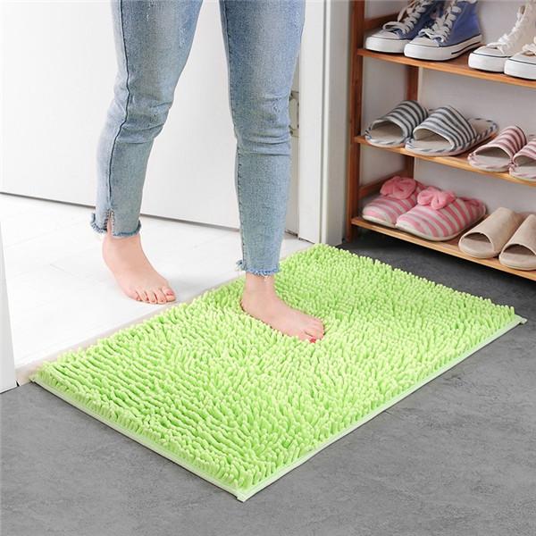 Home Badmat Chenille Badkamer Wateropname Pluche Vloermatten Entree Deurmat Antislip Toilettapijt