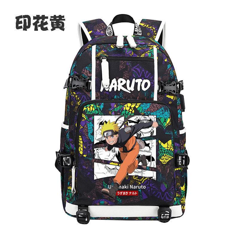 Naruto Anime Ryggsäck Lätt Ergonomiskt Ländryggsstöd Stor Kapacitet för Studenter