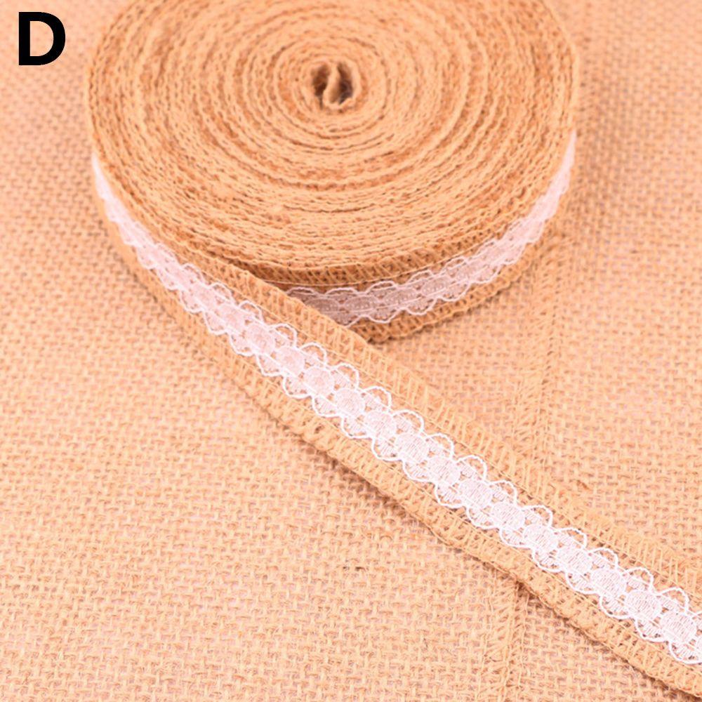 2M Gifts Belt Home Decor DIY Crafts Lace Trim Edge Rustic Wedding Burlap Ribbon Natural Hessian