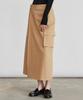 Itove Seoul Cargo Long Wrap Skirt Be