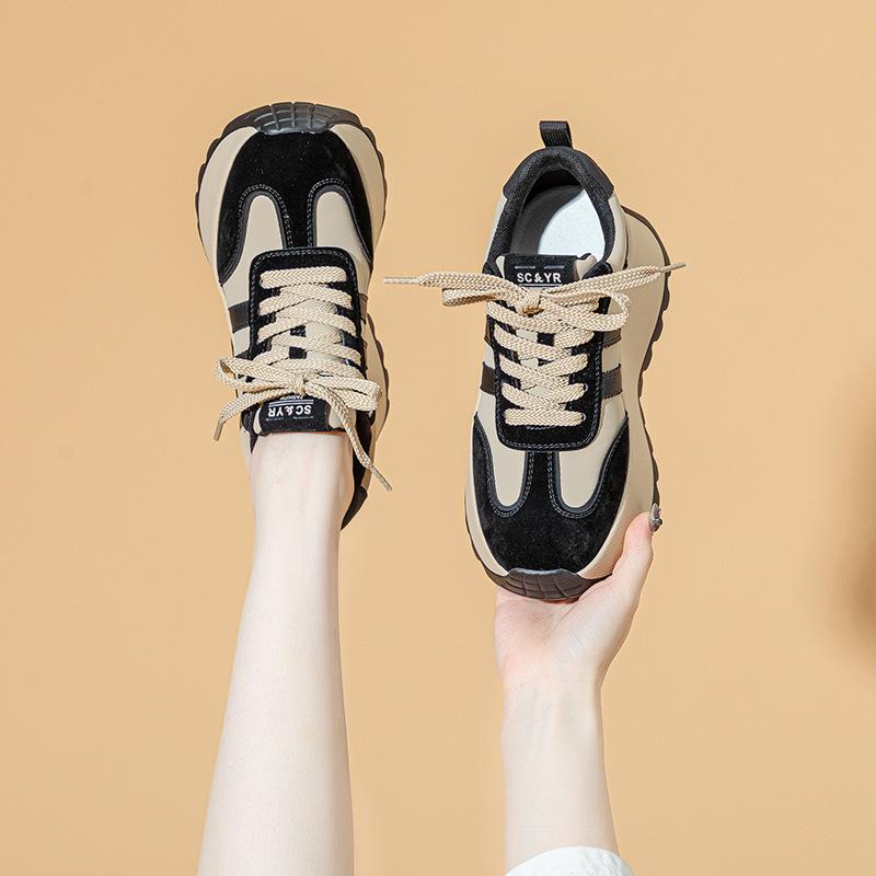 Thick-soled Forrest Gump Dad Shoes Women's Autumn and Winter New 8CM Trend Inner Height Increase Casual Fashion Small Women's Shoes
