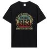 Alte Geschenke Vintage 1963 Limited Edition Geburtstag T-Shirt Sprüche Grafik T-Shirt Familie passende Frauen Unisex Baumwolle Kleidung