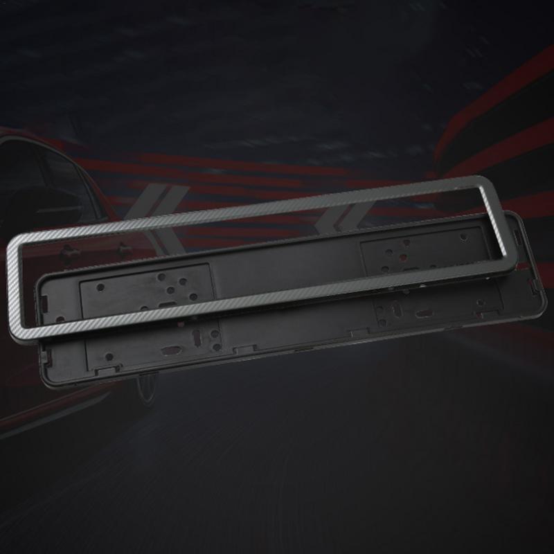 Cornice per Targa Auto Europea Porta Targa Auto Elegante Staffa per Targa in Acciaio Inossidabile Accessori per Veicoli