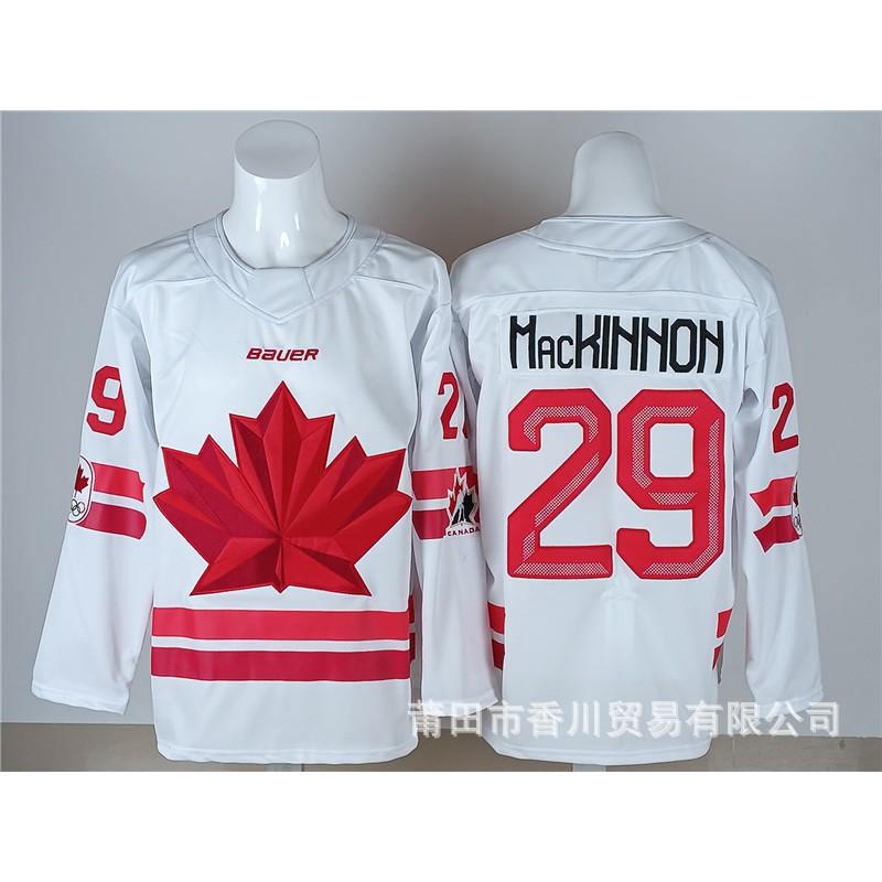 Maglia da Hockey NHL Squadra USA Squadra Canada Uniforme Nazionale Ghiaccio Cotone Maglietta Sportiva Uomo