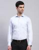 Light Blue Solid Cutaway Collar Shirt