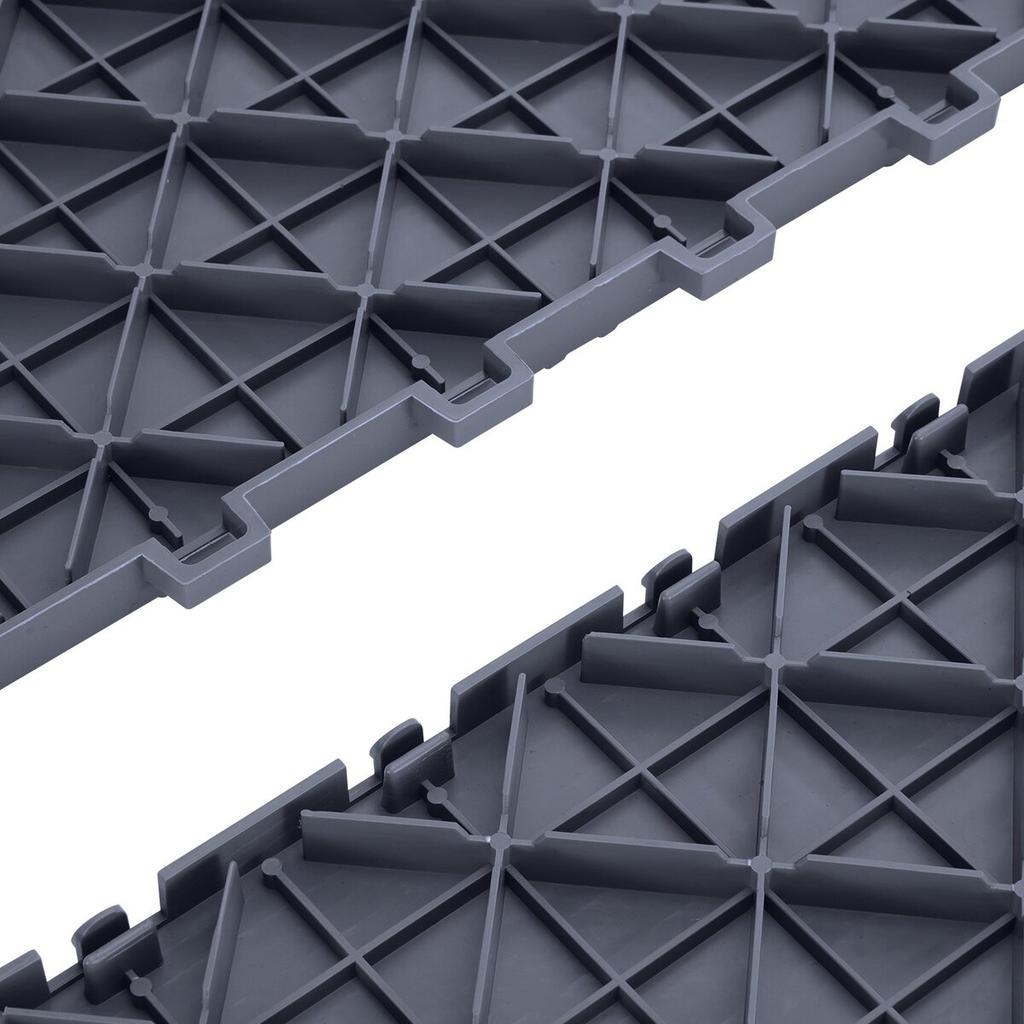 Garage Tiles Interlocking, 12 X 12 X 0.53 Inch 50 Pack Garage Floor Covering Tiles, Non-Slip Double-Sided Texture Garage Flooring Tiles, for Garages,