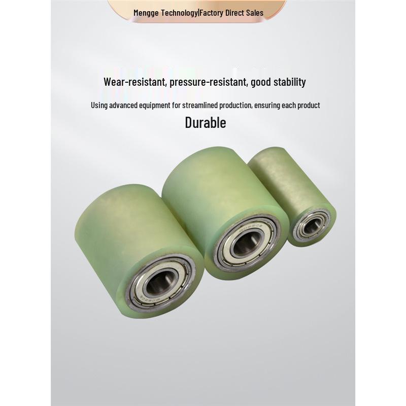 Polyurethane & Rubber Roller - Durable, Non-Powered, Double Bearing, Wear-Resistant Silicone Available