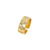 Light Luxury Four-Leaf Clover Kaleidoscope Ring Female Fashion Classic Couple Open Finger Ring Jewellery
