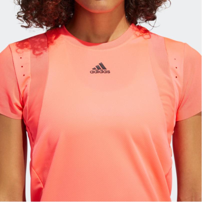 adidas Training Round Neck Running Short Sleeve T-Shirt Women Tops Pink GL6923