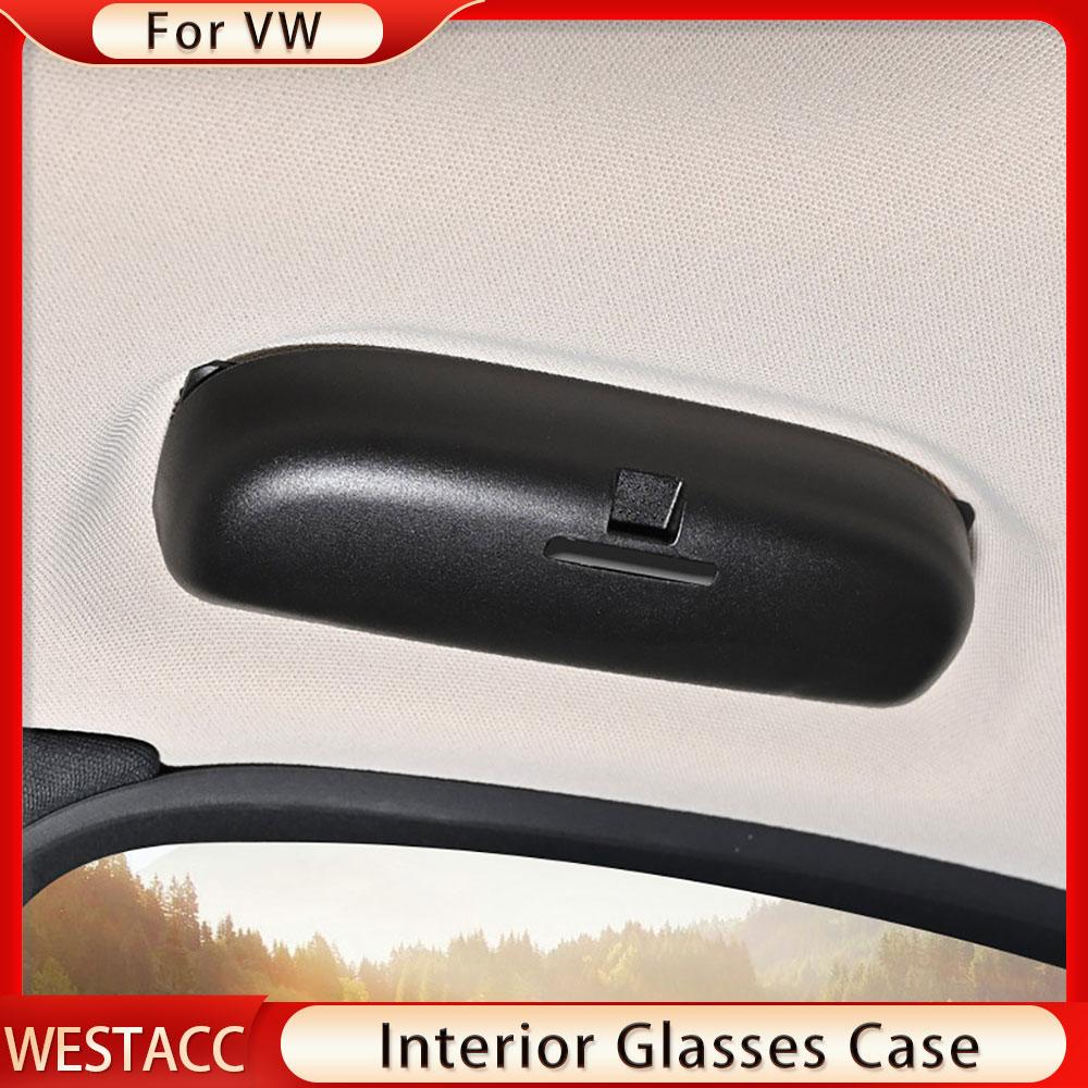 Car Glasses Case Holder for Volkswagen VW Atlas/ Teramont/ T-roc / T-cross Lamando Sunglasses Sun Glasses Holder Box