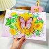 Christmas Card Butterfly Dance Sunflower 3D Pop-up: Creative Handmade High-End Design for Qixi Festival