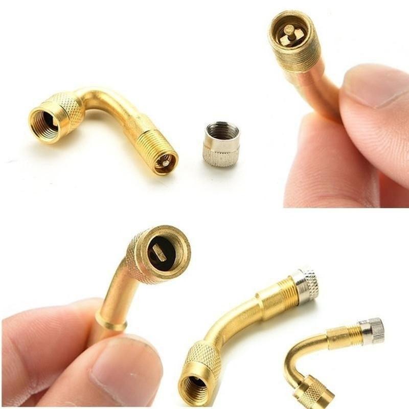 Motorcycle Brass Bike Extension Adaptor Tire Stem Extender Tyre Valve Tube Tire Repair Tools