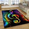 Colorful Musical Note Music Score Cartoon Carpet Rug for Home Living Room Bedroom Sofa Doormat Decor,Kids Area Rug Non-slip Mat