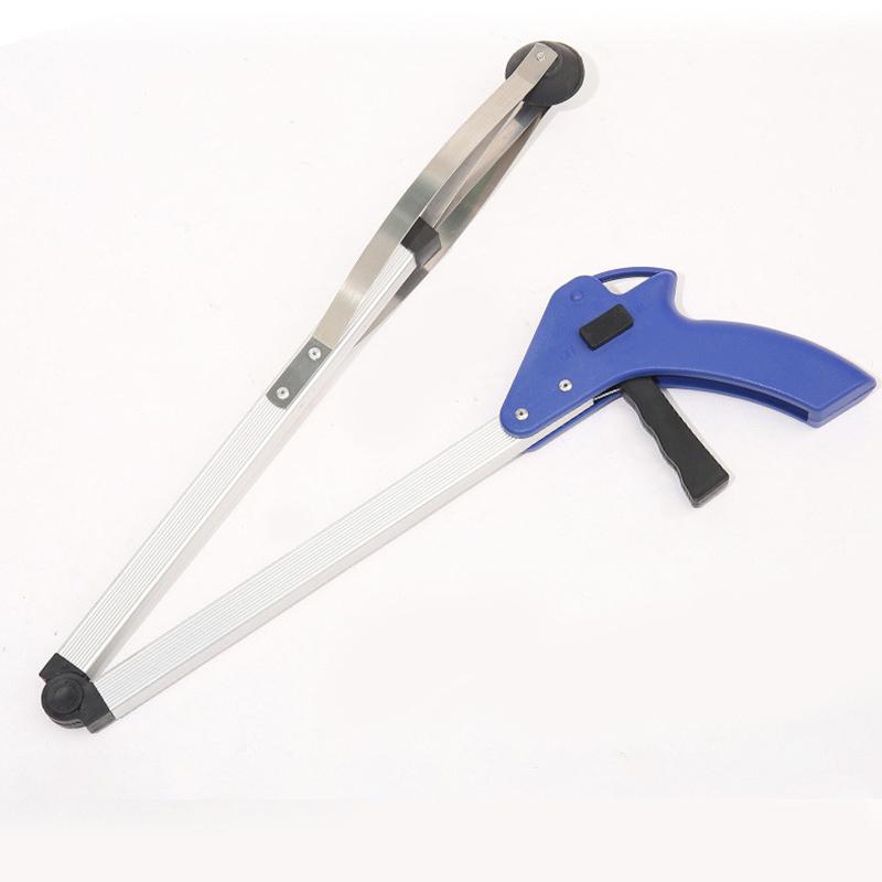 Folding Household Garbage Picker Alloy Trash Grabber Waste Leaves Pick Cleaning