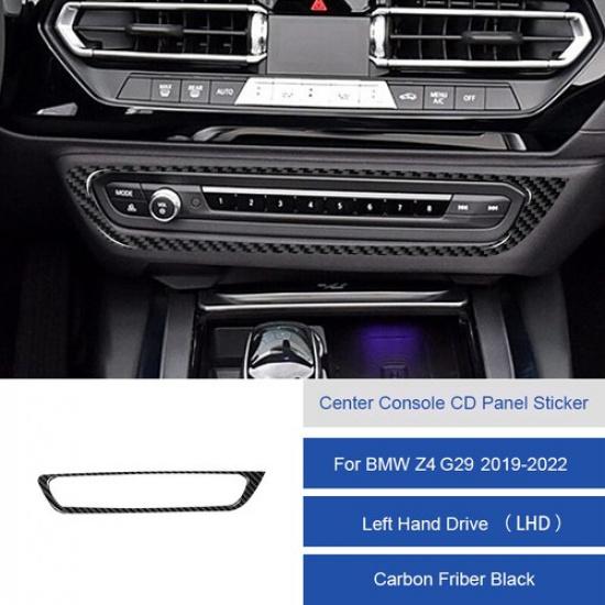 Carbon Fiber Car Center Console CD Panel Cover Trim For BMW Z4 G29 - LHD