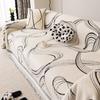 Nordic High-Grade Sofa Cover Universal Cover Black Striped Sofa Towel Cover Cloth Thick Non-Slip Sofa Cover