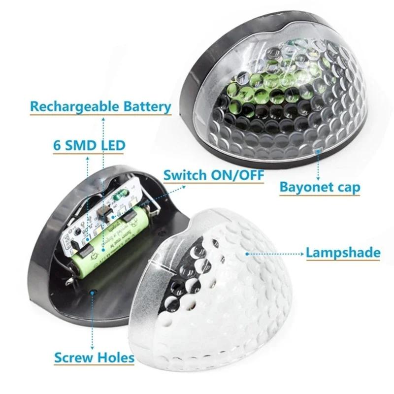 Lot de 1 à 4 lampes solaires LED pour extérieur, lampes de jardin, lampes de clôture, lampes solaires étanches, décoration de Noël, guirlande lumineuse