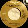 7inch Record PETER & GORDON, GEOFF LOVE & HIS OR - I Go To Pieces 6103 Capitol Records US Rock Used