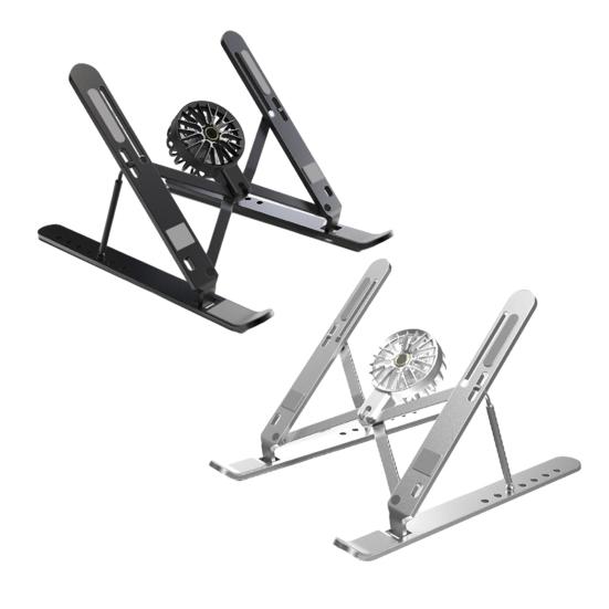Computer Stand Laptop Holder with Cooling Fan High Stability Height Adjustable Universal Portable Notebook Laptop Bracket