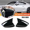 Gloss Black Horn Style Side Mirror Cover Cap For Toyota 86 Subaru Brz 2012-2020