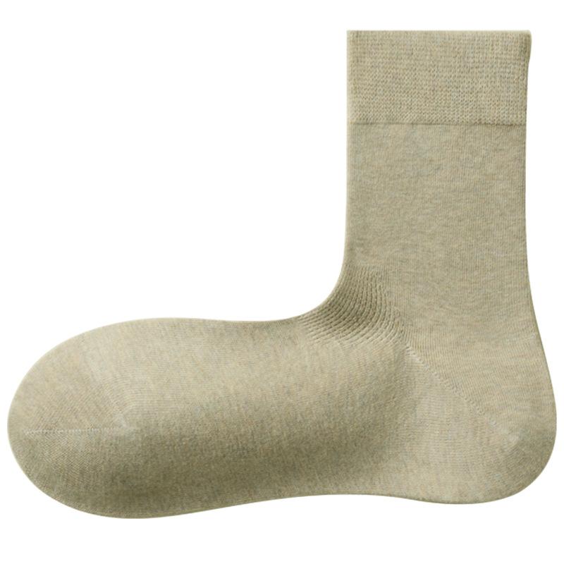 Cotton Socks, Women's Mid-calf Socks, Pure Cotton Autumn and Winter Pile Socks, Cotton White Socks