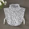 Perfect Match New Fake Collar Shirt Women White Lapel Ruffles Stand False Collar Woman Girls Detachable Collar Lace Removable Half Shirt