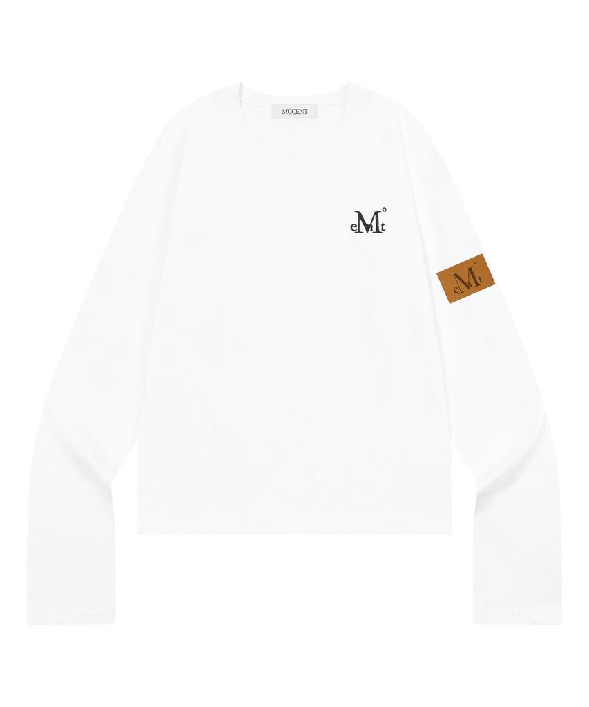 Mucent Liam Leather Patch Long Sleeve Tee (2 Colors)