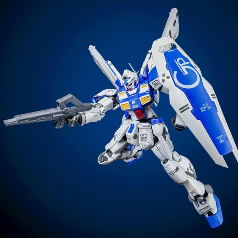 NEW Re1/100 Gp04 Figure Gerbera Gp04 Action Figure Pvc Statue Water Supply Sticker Luxury Bracket Finished Mecha Toy Collection