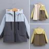 Children's Clothing Boys' Fleece-Lined Reversible Jacket New Children's Windbreaker Spring and Autumn Top for Older Kids Reversible