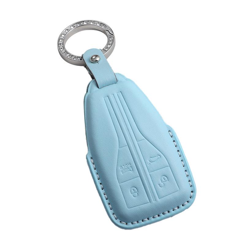 2023 Hongqi H5 Key Cover: Compatible with 24 Models, Premium Blue Shell for HS5, H9, EQM5, and HS7