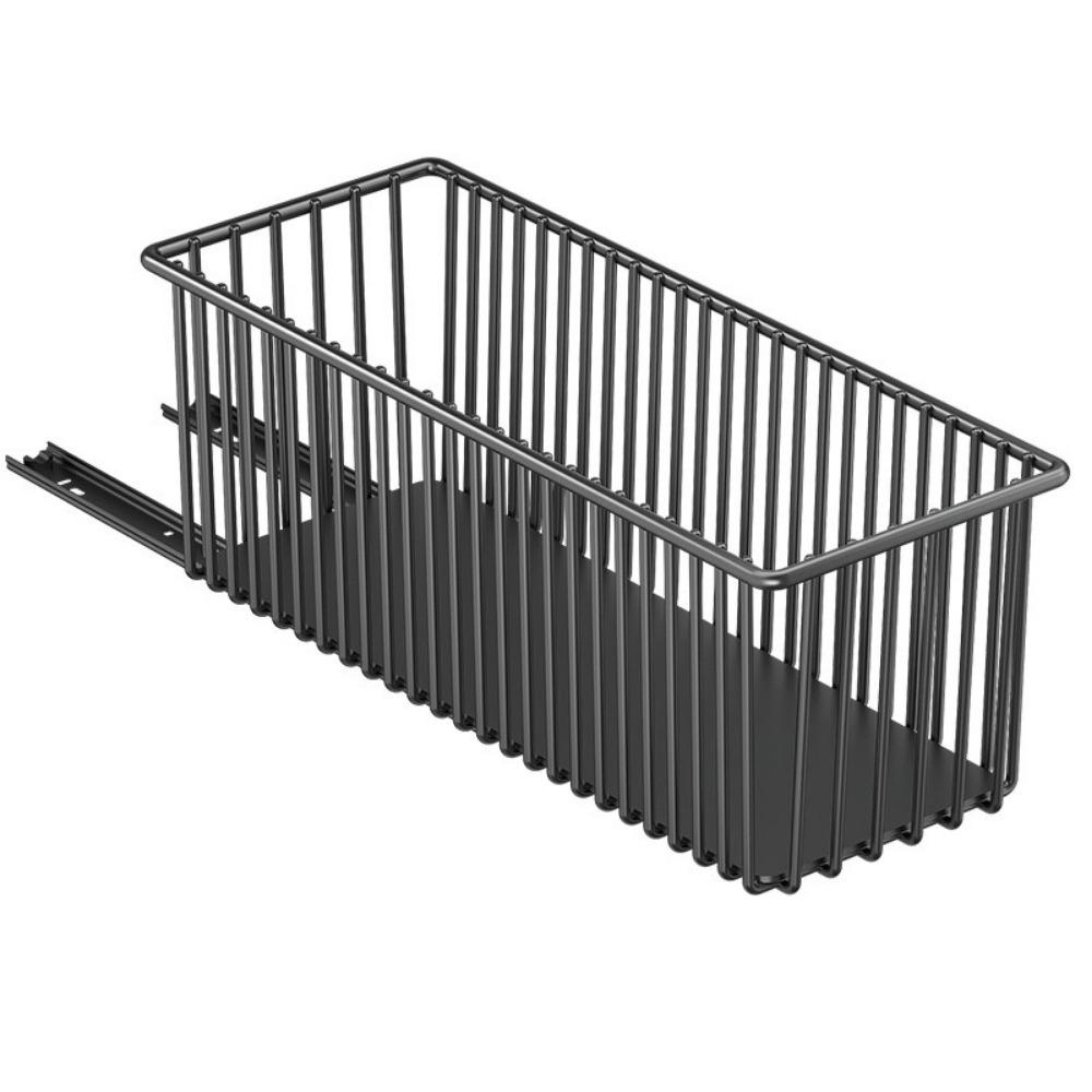 Carbon Steel Sliding Drawer Rack Large Capacity Pull Out Slide-Out Drawer Storage Box with Tracks Adjustable