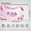 Vibrant Baby Shower Wall Background Banner for Baby Shower Family Gathering Friends Event