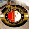 Feyenoord Round Area Rug,Carpet Rug for Living Room Bedroom Sofa Playroom Decor,Non-slip Floor Mat