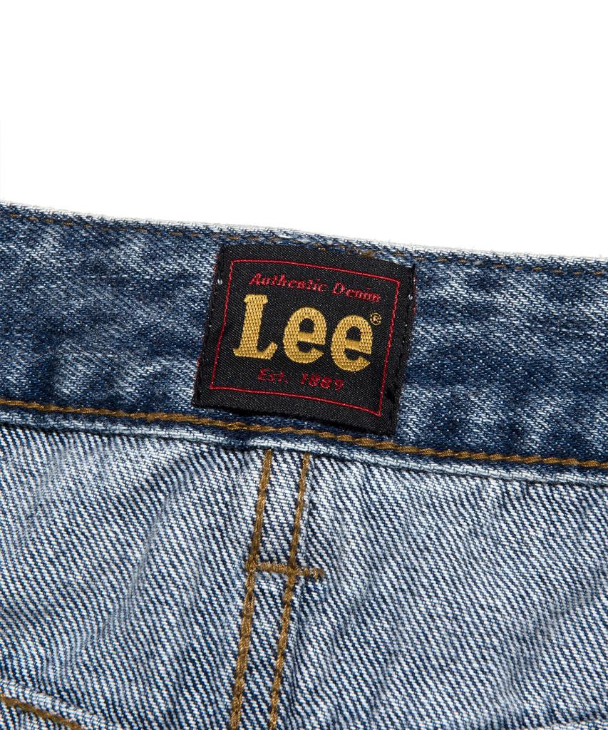 Lee Denim Belted Long Skirt In Indigo Dark