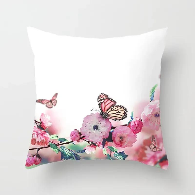 Decorative Home Pillows Retro Butterfly Soft Throw Pillow Cover For Living Room For Sofa Couch Cushion Cover X Pillow 89P