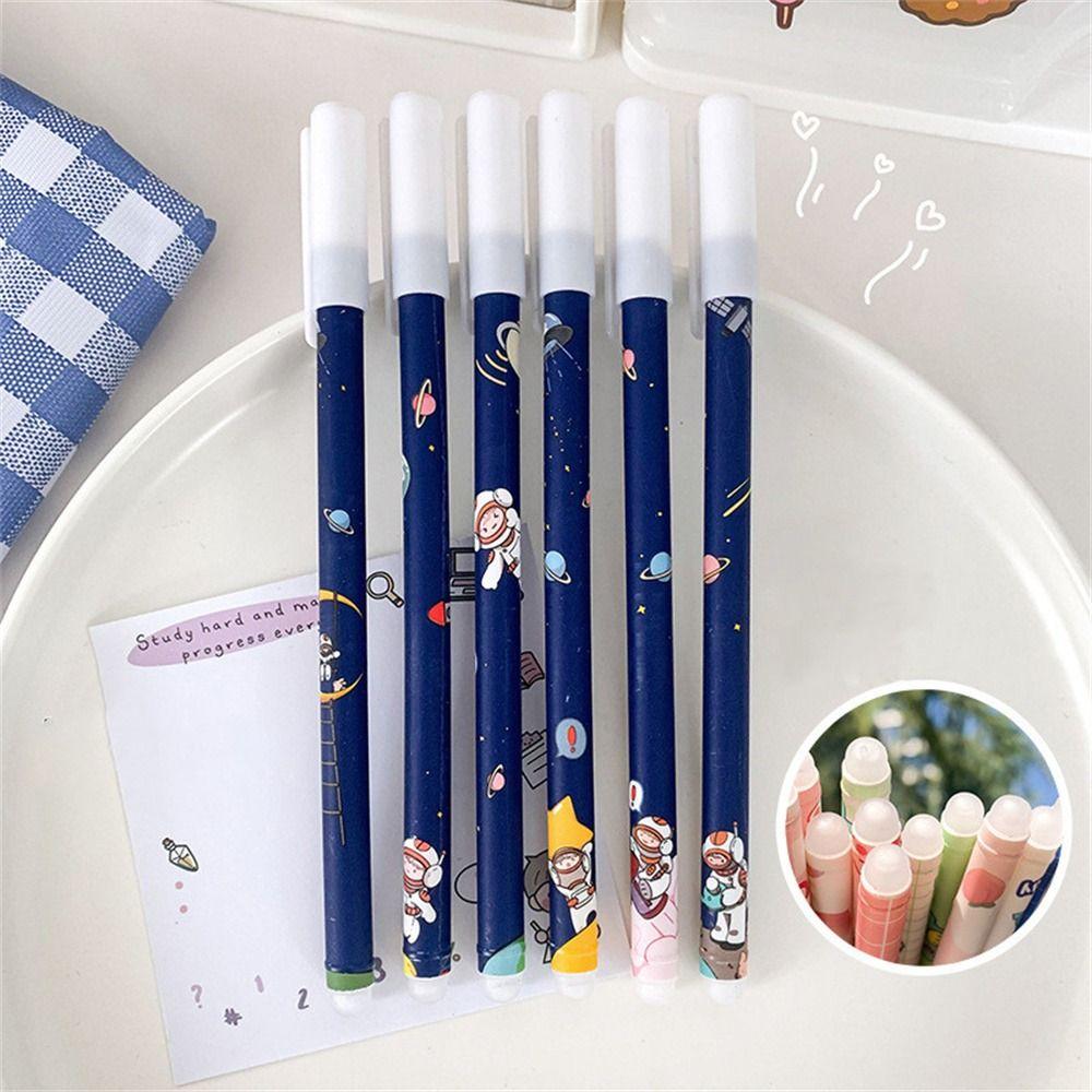 Blue 0.5mm Washable Handle Cartoons Erasable Pen Gel Pens Student Pen Neutral Erasable Pen