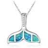 Bohemia Imitation Water Drop Opal Pendant Necklace For Women Girl Party Glamour Jewelry Engagement Wedding Band Accessories