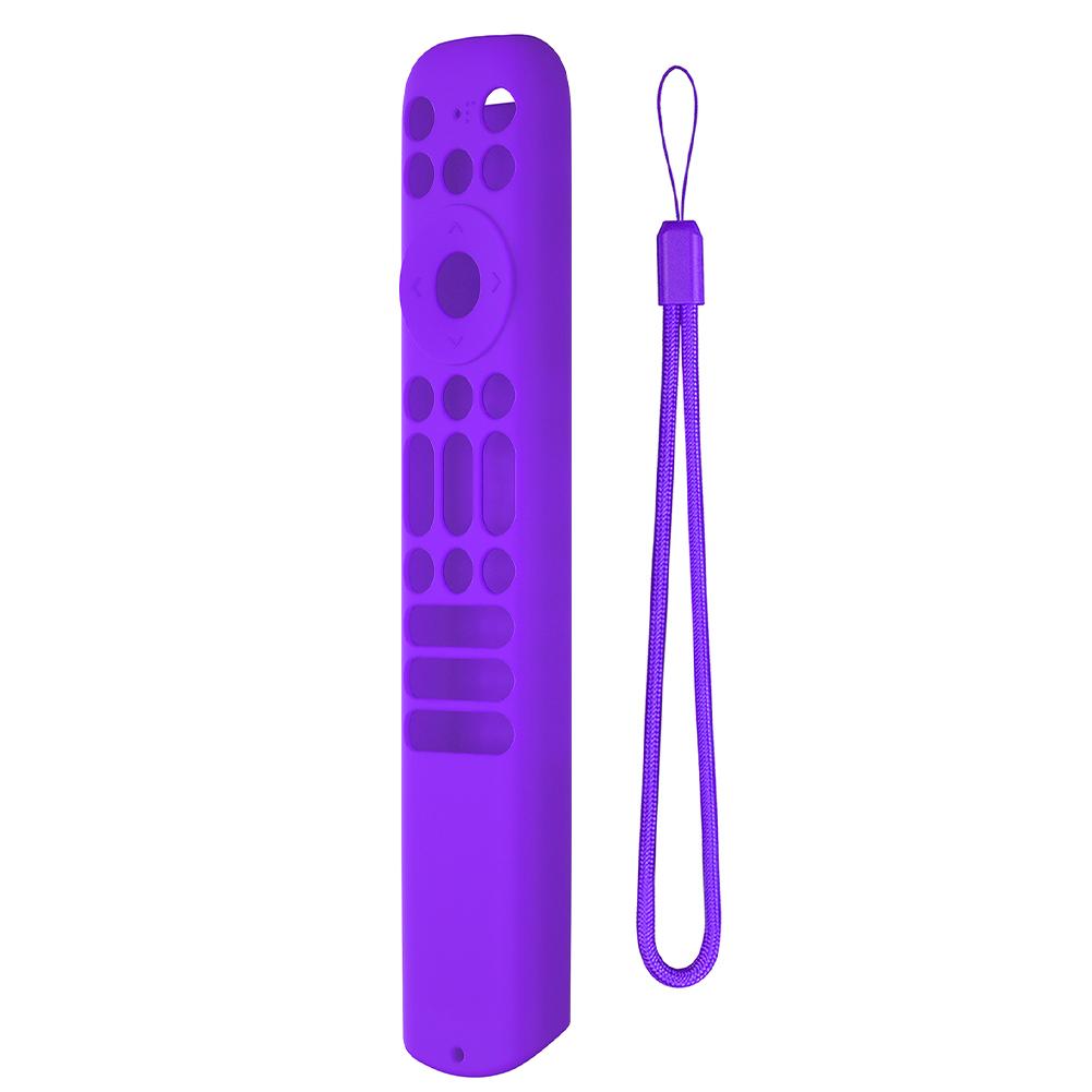 Für TCL Fernbedienung Silikonhülle mit Lanyard Schutzhülle für TCL RC902V FMR1 Sprachfernbedienung Stoßfeste Silikonhaut